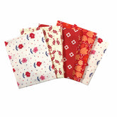 Countryside Red Floral Fat Quarters, Pack of 5 (2784-00)